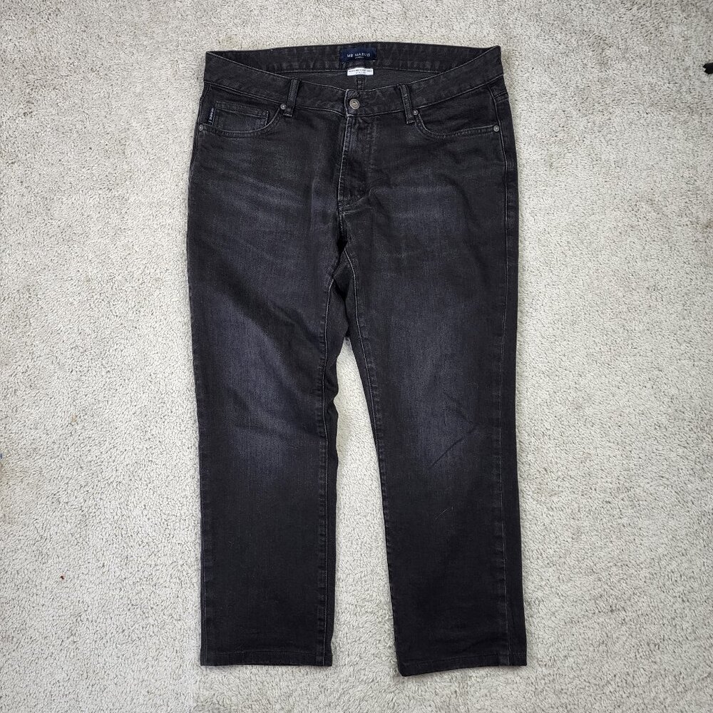 Mr Marvis Jeans Men's Size 34x30 Measures 34 x 26 Designer Portugal USA Black